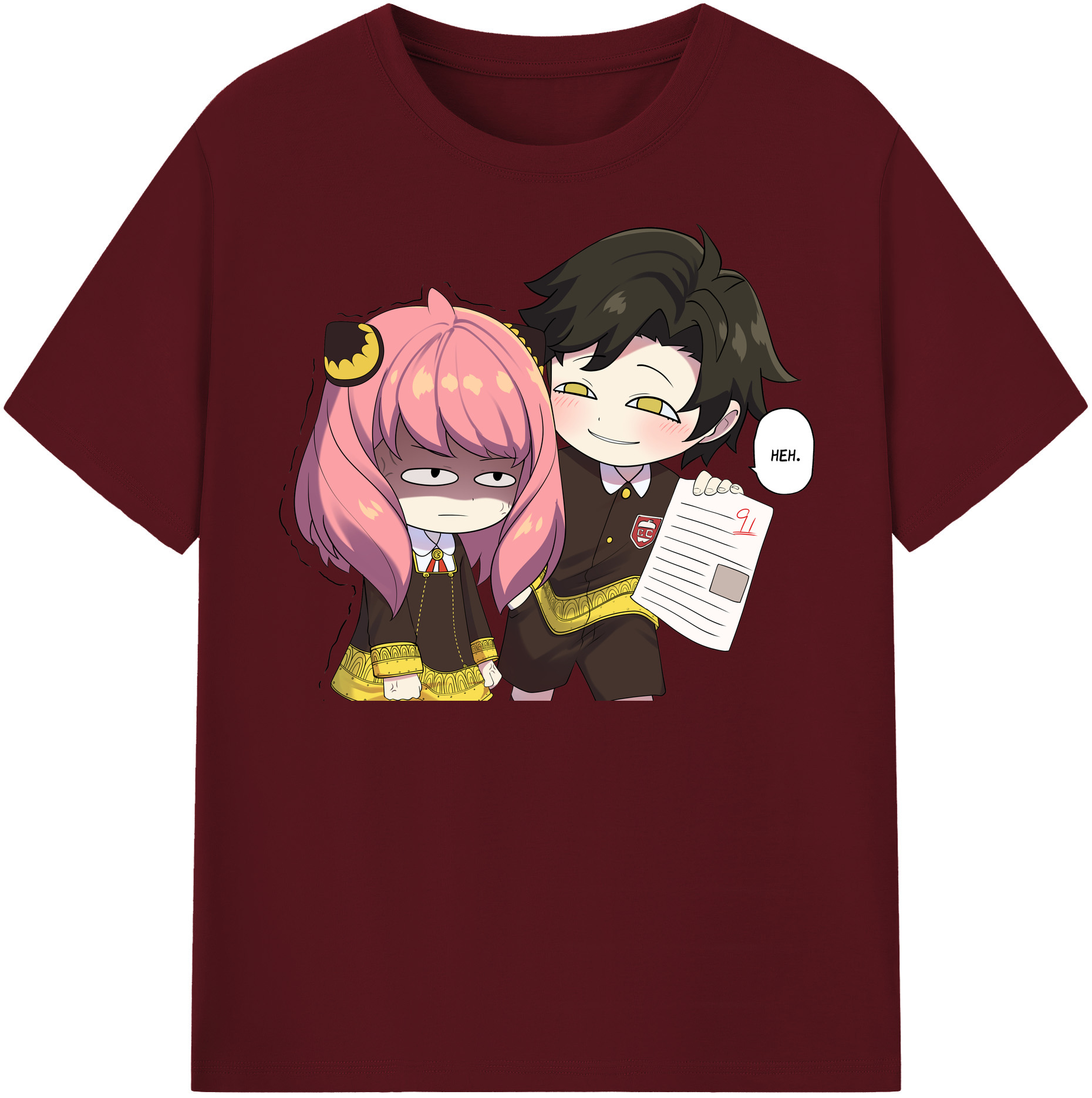 （画像用） SPY×FAMILY间谍家家酒 綿100％半袖Tシャツ（フロントプリント）